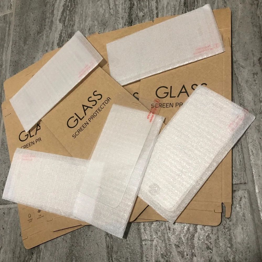 iPhone 5s glass screen protector’s five pack.